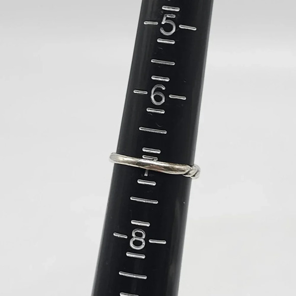 Sterling Silver Twisted Band Ring Size 7 Vintage - Picture 6 of 6